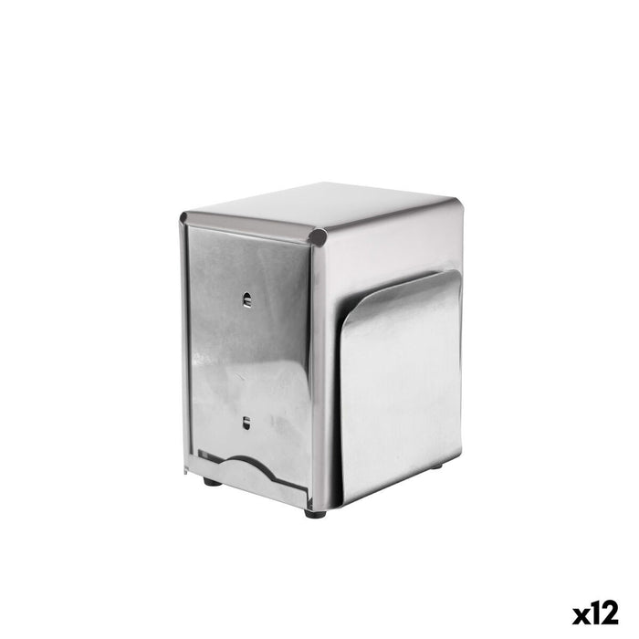 Napkin holder My Bar Silver Stainless steel 10 x 11,8 x 13,5 cm (12 Units)