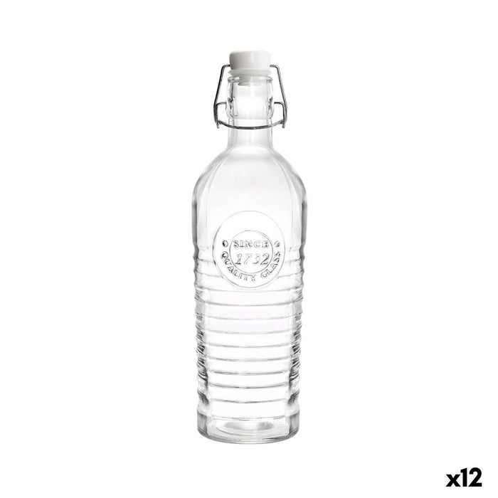 Glass Bottle La Mediterránea Glass 1,1 L (12 Units)