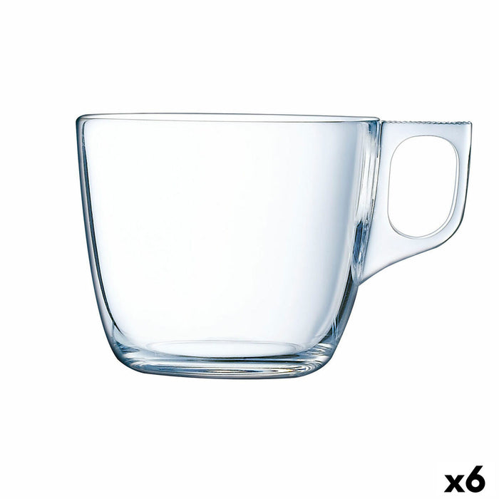 Tea and coffee cup Luminarc Nuevo Transparent Glass 220 ml (6 Units)