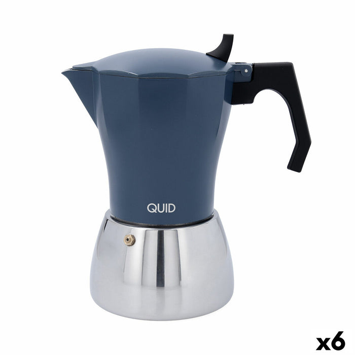 Italian Coffee Pot Quid Baltic White Metal 12 Cups (6 Units)
