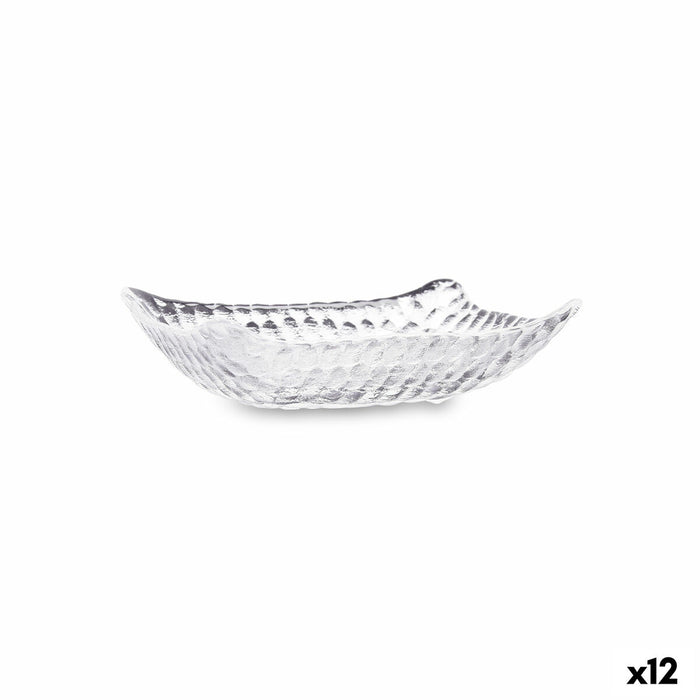 Snack tray Quid Select Vidrio Transparent 12,5 x 9 x 3,5 cm (12 Units)