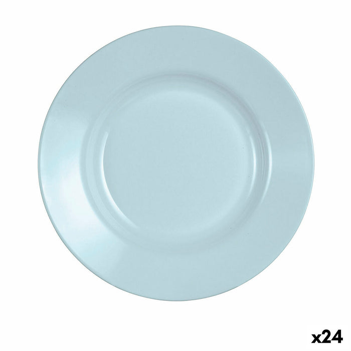 Deep Plate Luminarc Plumi Paradise Azu Blue Glass Ø 22 cm (24 Units)