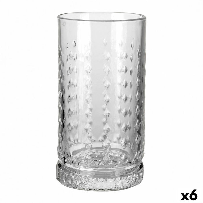 Glass Quid Style Transparent Glass 460 ml (6 Units)