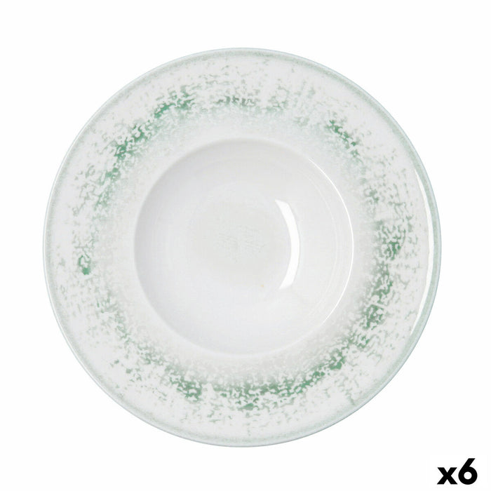 Pasta Dish Bidasoa Kai Hydrozero White Ceramic Ø 26 cm (6 Units)