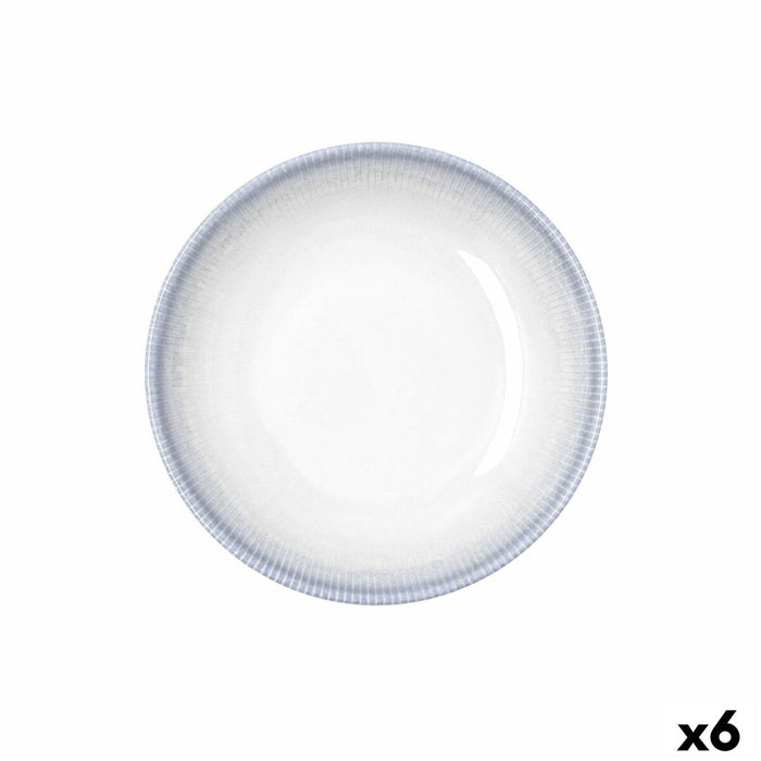 Deep Plate Bidasoa Lea Hydrozero White Ceramic Ø 20 cm (6 Units)