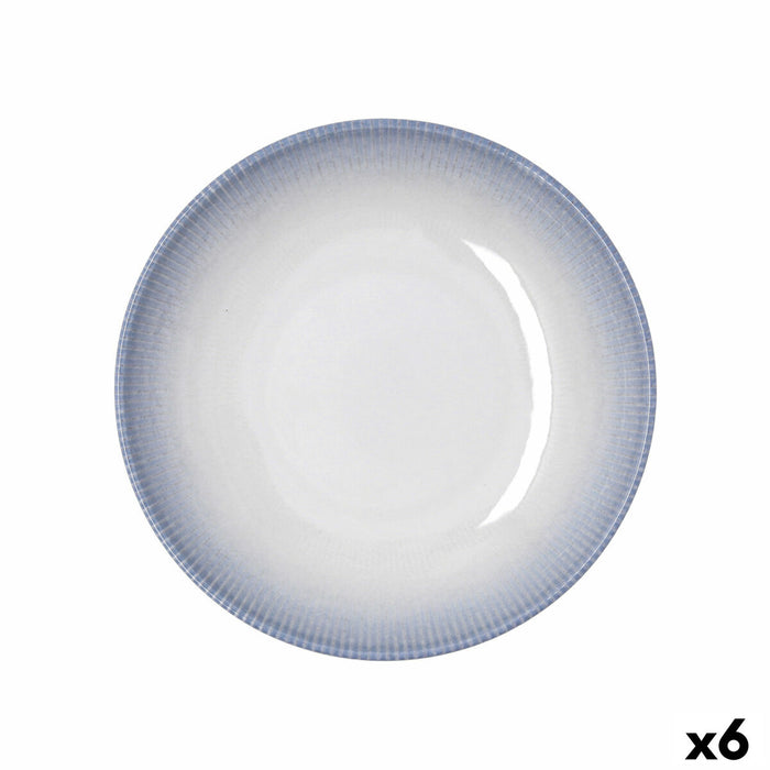 Deep Plate Bidasoa Lea Hydrozero White Ceramic Ø 23 cm (6 Units)