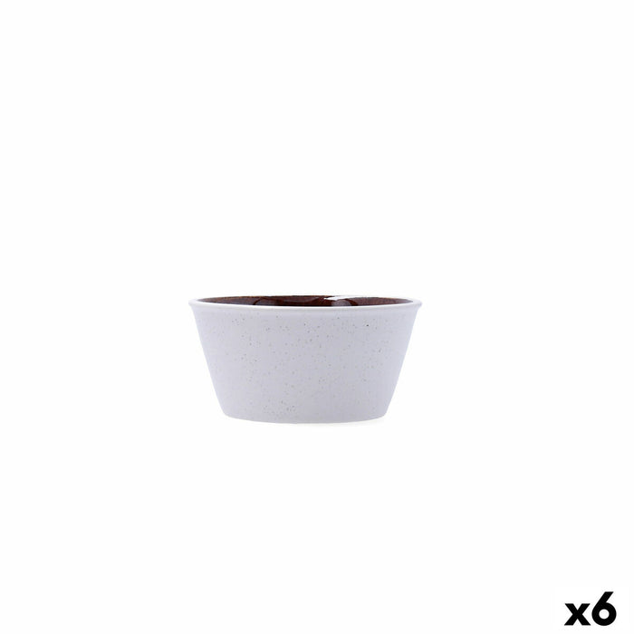 Snack Bowl Bidasoa Elite Brown Ceramic 10,5 X 5,5 CM (6 Units)