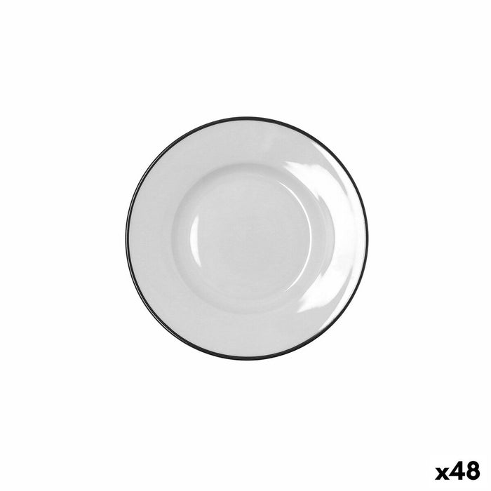 Plate Bidasoa Glacial Filo White Ceramic Ø 16,5 cm Bread (48 Units)