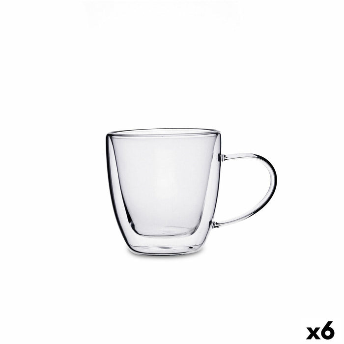 Tea and coffee cup Quid Serenia Transparent Glass 150 ml (6 Units)