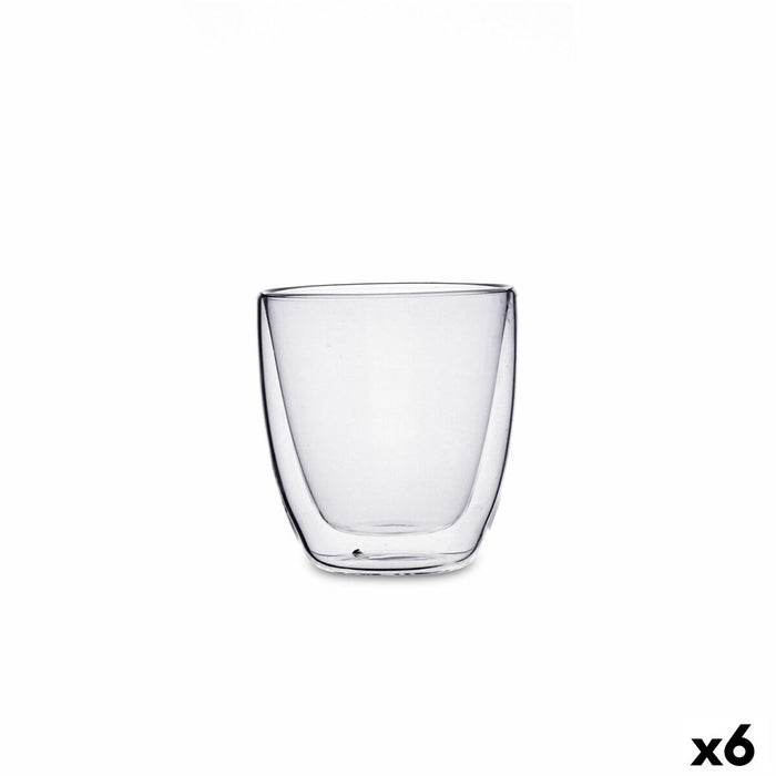Glass Quid Serenia Transparent Glass 200 ml Capuccino (6 Units)
