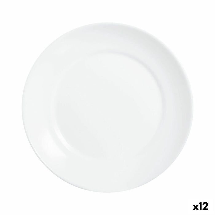 Dessert dish Luminarc Apy White Glass Ø 18 cm (12 Units)