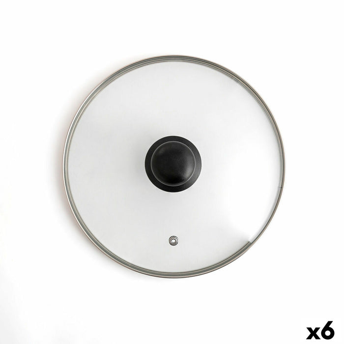 Pan lid Quid Renova Transparent Glass Ø 24 cm (6 Units)