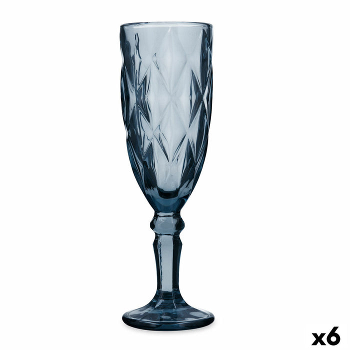 Champagne glass Quid Maia Blue Glass 165 ml (6 Units)