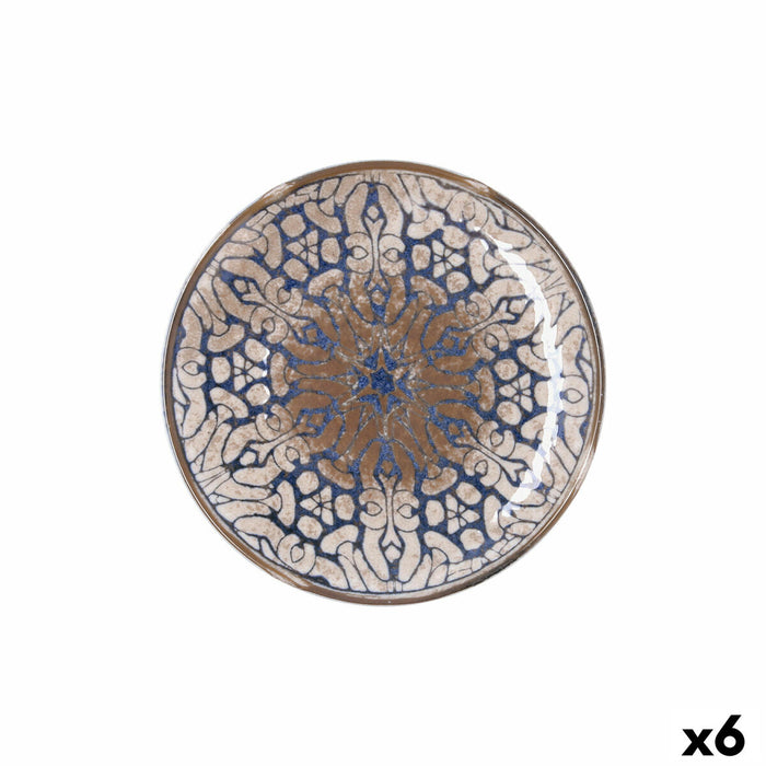 Dessert dish Bidasoa Deneb Hydrozero Brown Ceramic Ø 21 cm (6 Units)