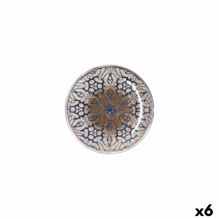 Plate Bidasoa Deneb Hydrozero Brown Ceramic Ø 15 cm Bread (6 Units)