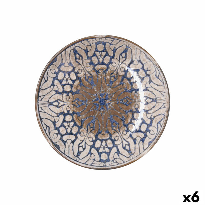 Deep Plate Bidasoa Deneb Hydrozero Brown Ceramic Ø 23 cm (6 Units)