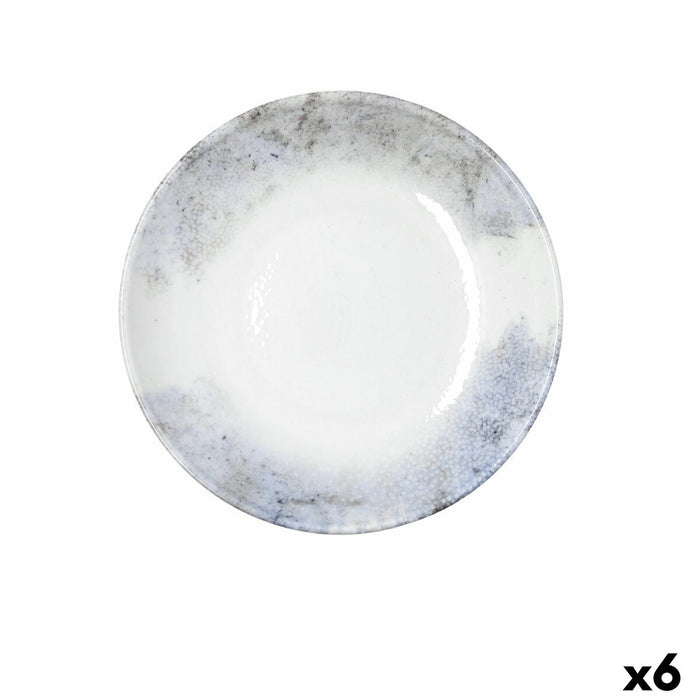 Deep Plate Bidasoa Polaris Hydrozero Beige Ceramic Ø 23 cm (6 Units)