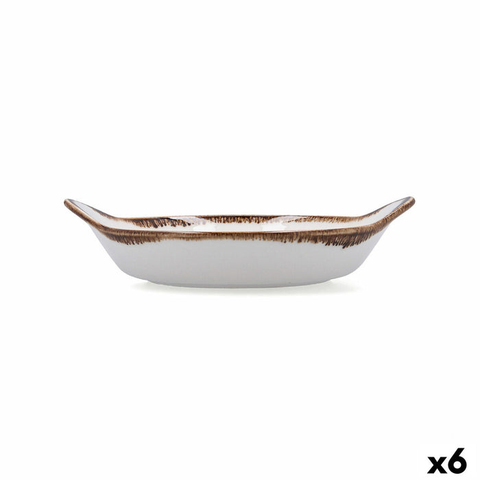 Snack tray Bidasoa Orion Hydrozero White Ø 19 cm (6 Units)