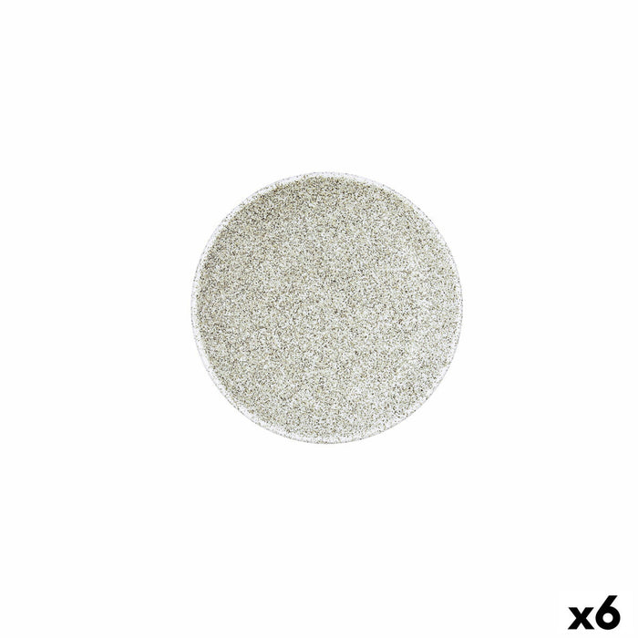 Plate Bidasoa Element Hydrozero Beige Ceramic Ø 15 cm Bread (6 Units)