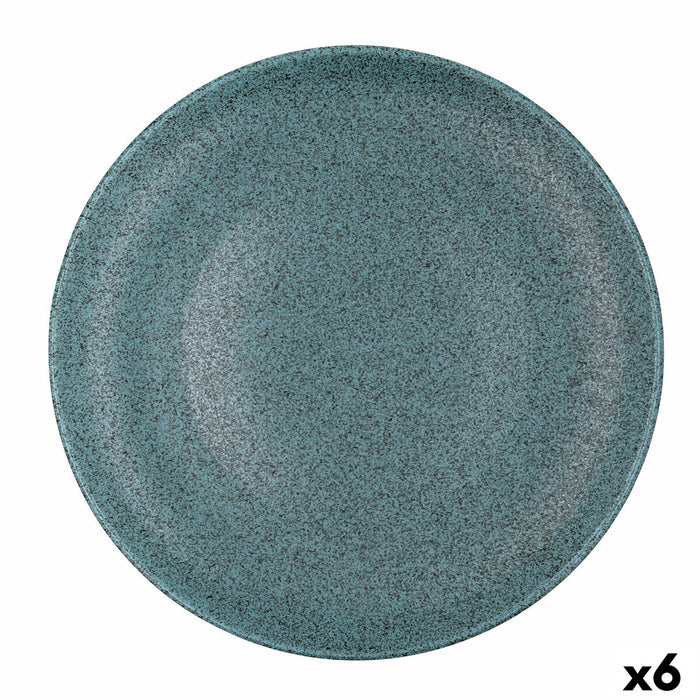 Pizza Plate Bidasoa Element Hydrozero Blue Ceramic Ø 30 cm (6 Units)