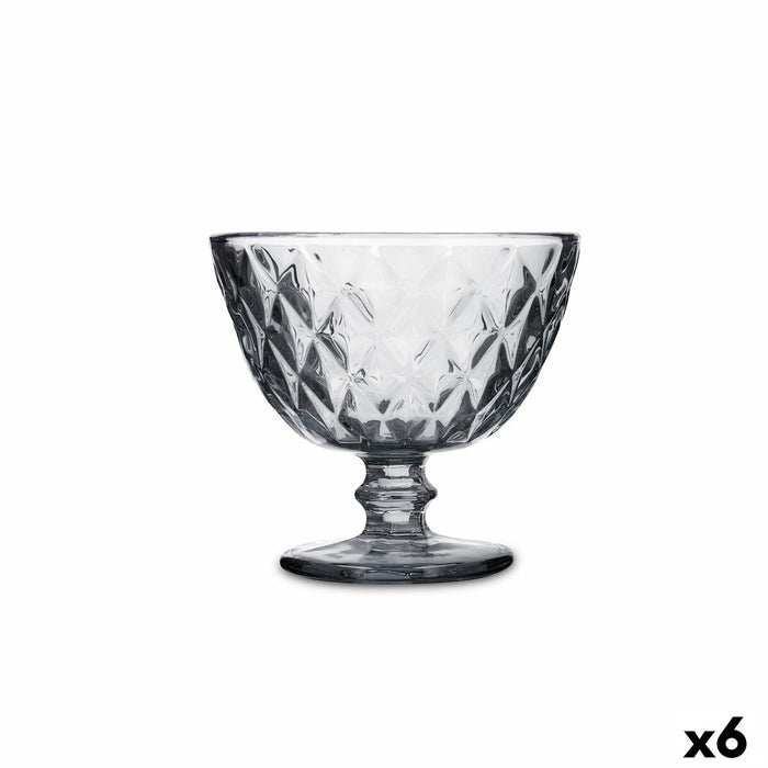 Ice Cream and Milk Shake Glass Quid Maia Grey Glass 300 ml (6 Units)