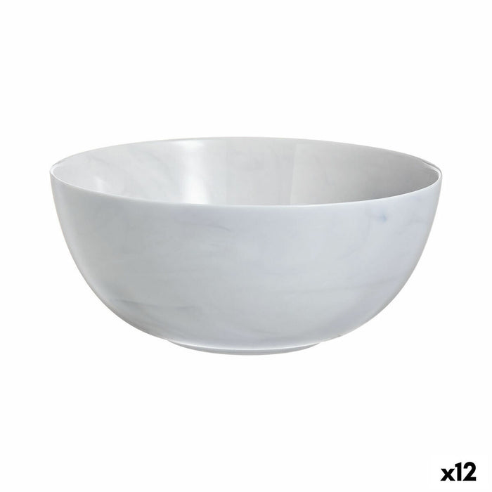 Salad Bowl Luminarc Diwali Granit Marb Bicoloured Glass Ø 21 cm (12 Units)