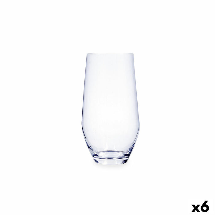 Glass Bohemia Crystal Magnus Transparent Glass 400 ml (6 Units)
