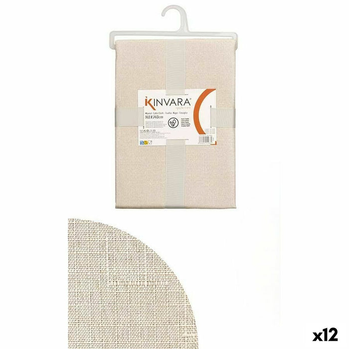 Tablecloth Kinvara Cream 140 x 240 cm (12 Units)