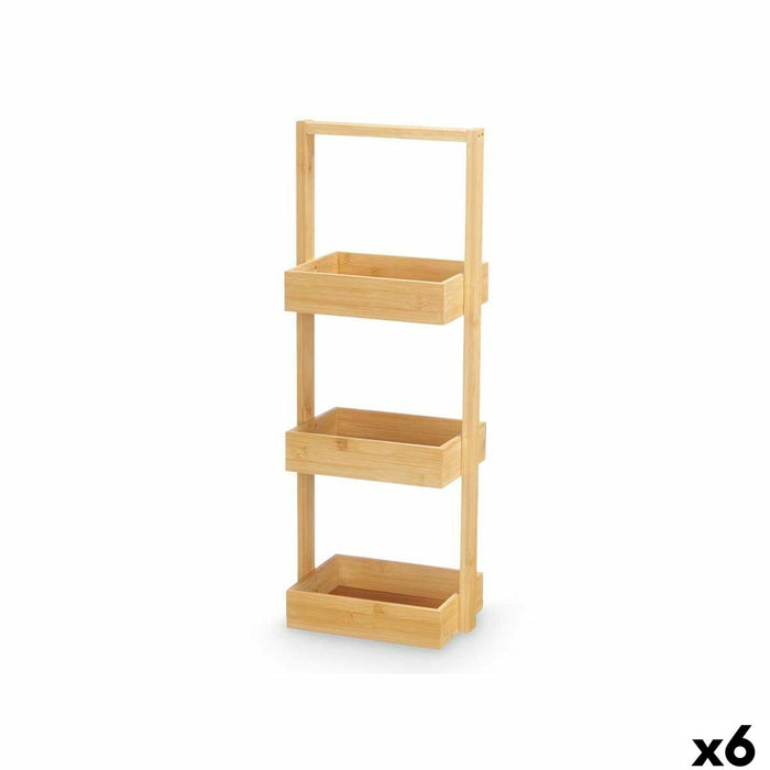 Shelves Kipit B6729A Natural Bamboo 26 x 70 x 17 cm (6 Units)