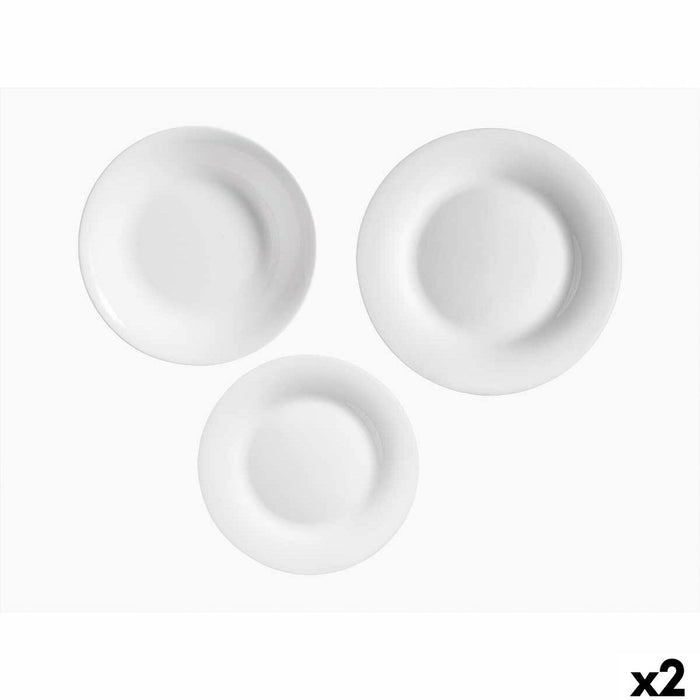 Dinnerware Set Vivalto White Opaline glass (2 Units)