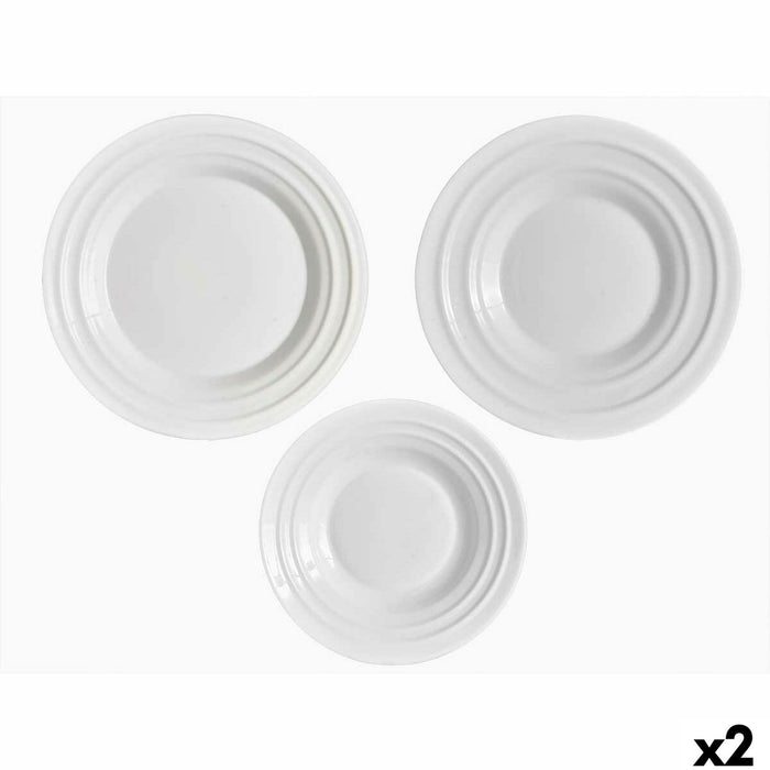 Dinnerware Set Vivalto White Opaline glass (2 Units)