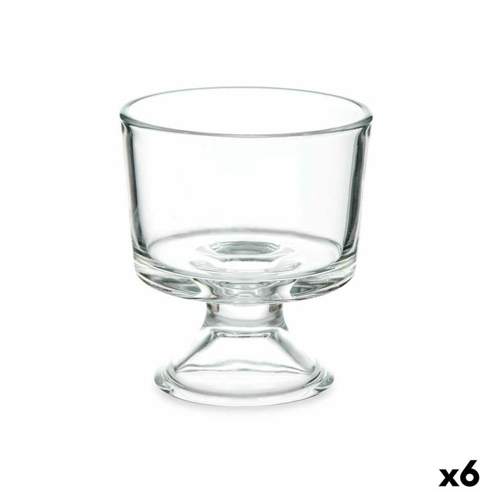 Ice Cream and Milk Shake Glass Vivalto Transparent Glass 290 ml (6 Units)