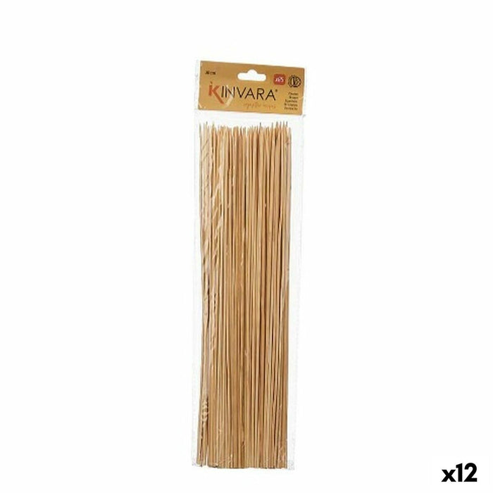 Bamboo toothpicks Kinvara Natural 30 cm 85 Pieces (12 Units)