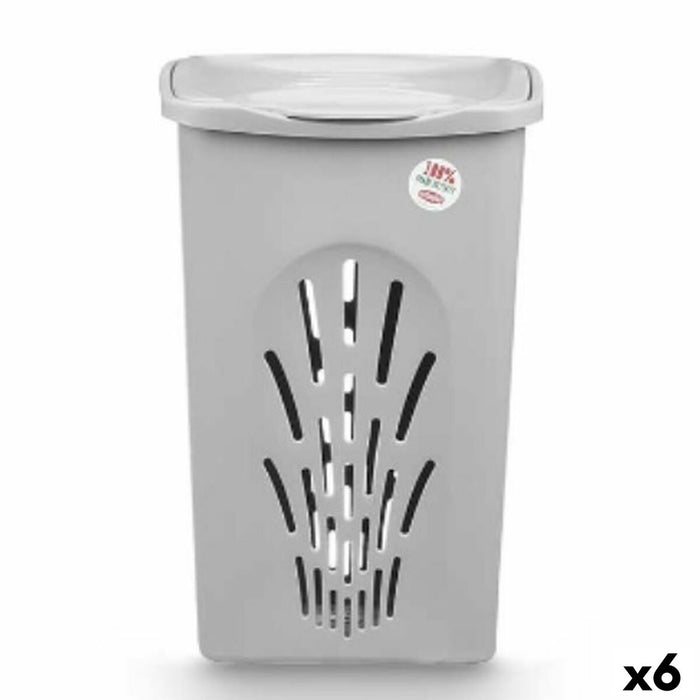 Laundry basket Stefanplast Grey Plastic 50 L 37 x 56 x 39 cm (6 Units)