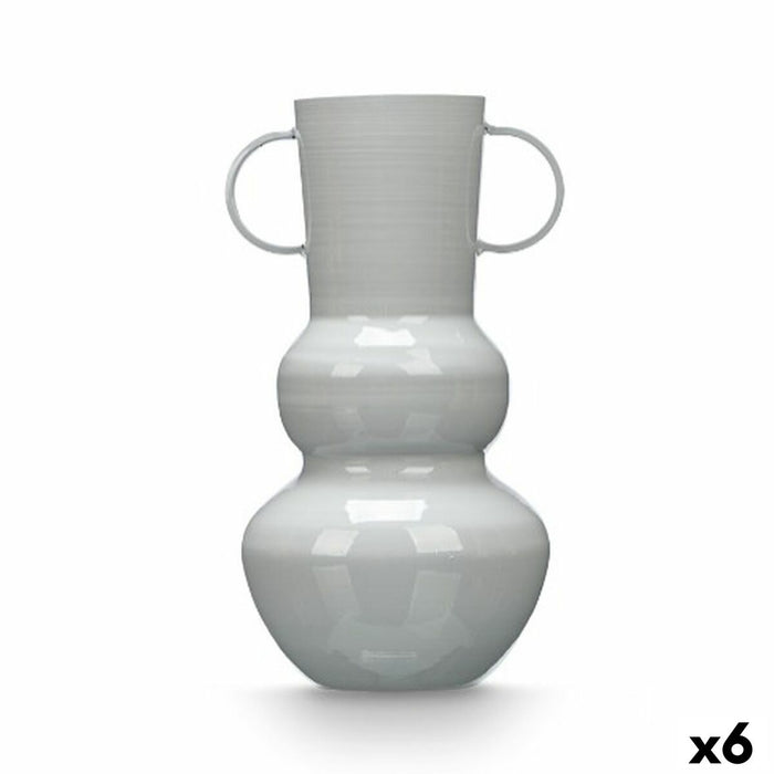 Vase Gift Decor Grey Iron Ball 17,5 x 30 x 16 cm (6 Units)