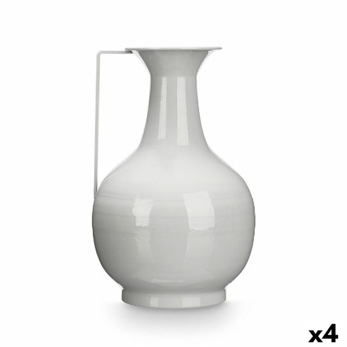 Vase Gift Decor Grey Iron Ball 24 x 38 x 14,8 cm (4 Units)