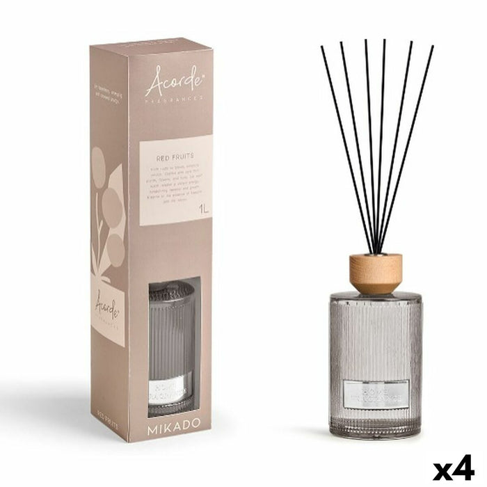 Perfume Sticks Acorde RED FRUITS 1 L (4 Units)