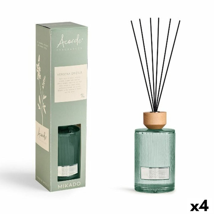 Perfume Sticks Acorde VERBENA DRIZZLE 1 L (4 Units)