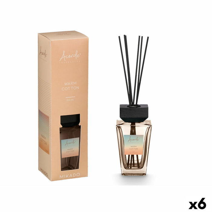 Perfume Sticks Acorde WARM COTTON 500 ml (6 Units)