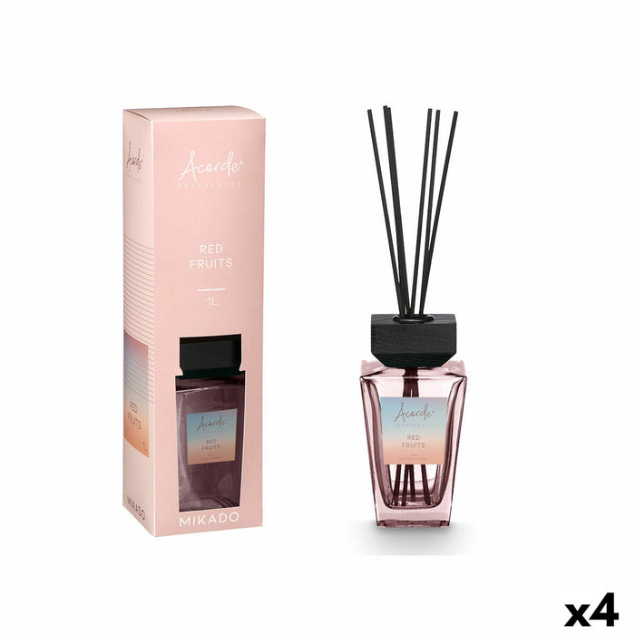 Perfume Sticks Acorde RED FRUITS 1 L (4 Units)