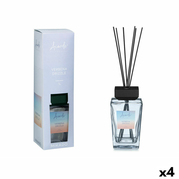 Perfume Sticks Acorde VERBENA DRIZZLE 1 L (4 Units)