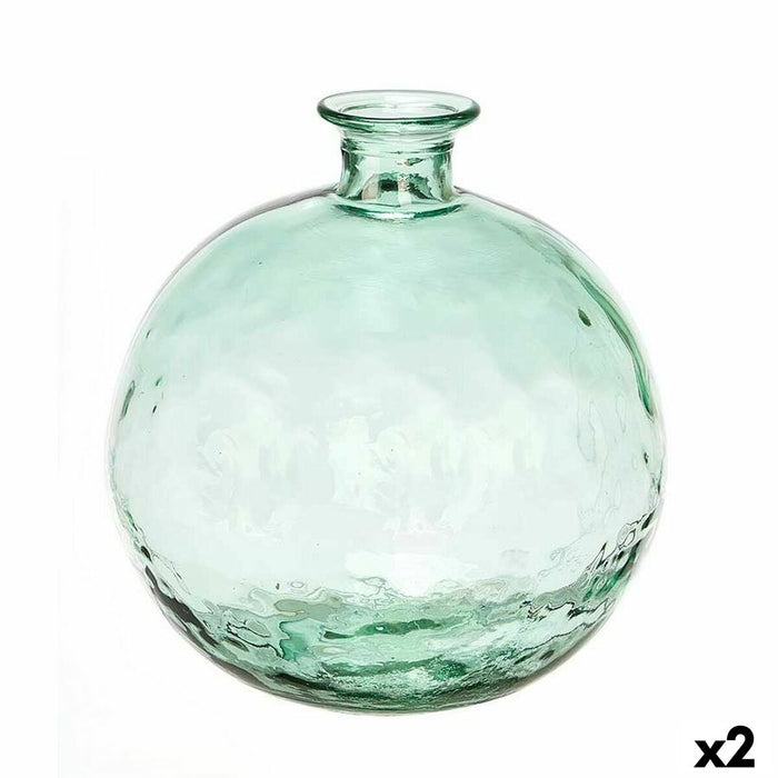 Decorative Figure Gift Decor Transparent Ball Bottle 7 L 25 x 27 x 25 cm (2 Units)