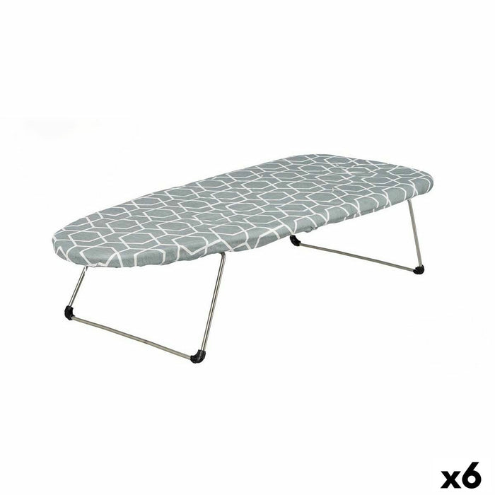 Ironing board Kipit White Grey Metal Cloth Geometric Tablecloth (6 Units)