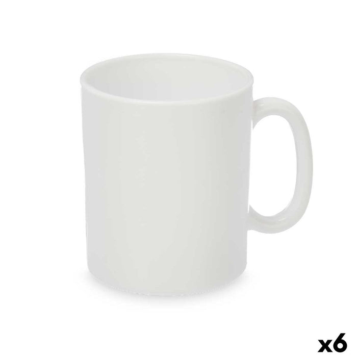 Mug Vivalto White 280 ml (6 Units)