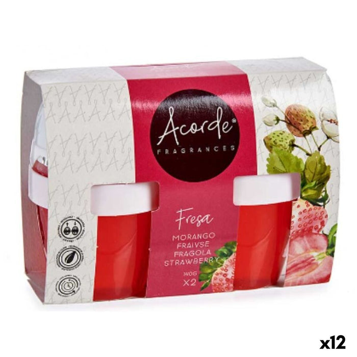 Air Freshener Set Acorde Strawberry 2 Pieces (12 Units)
