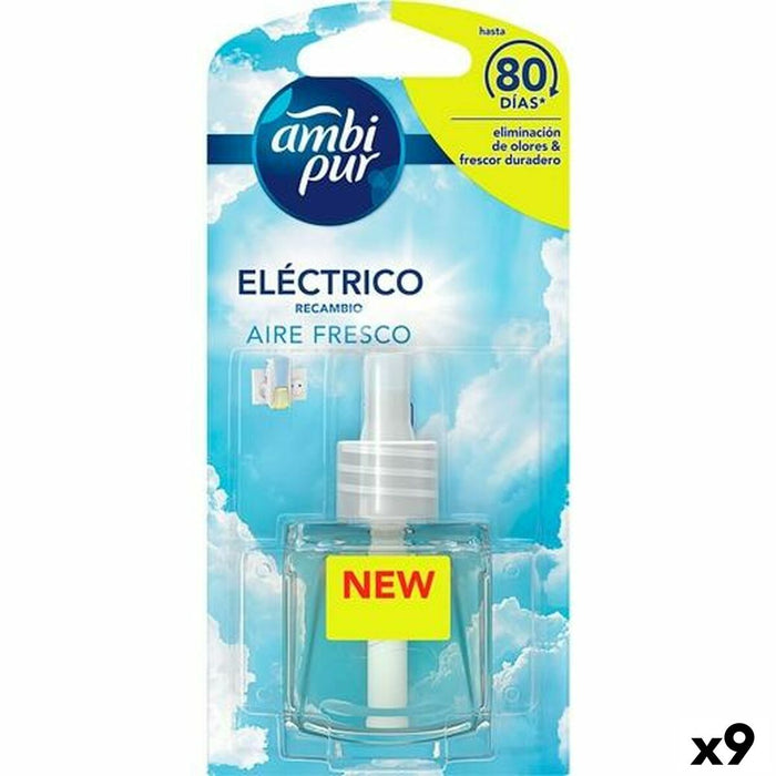 Electric Air Freshener Refills Ambi Pur AIRE FRESCO Clean air 21,5 ml (9Units)