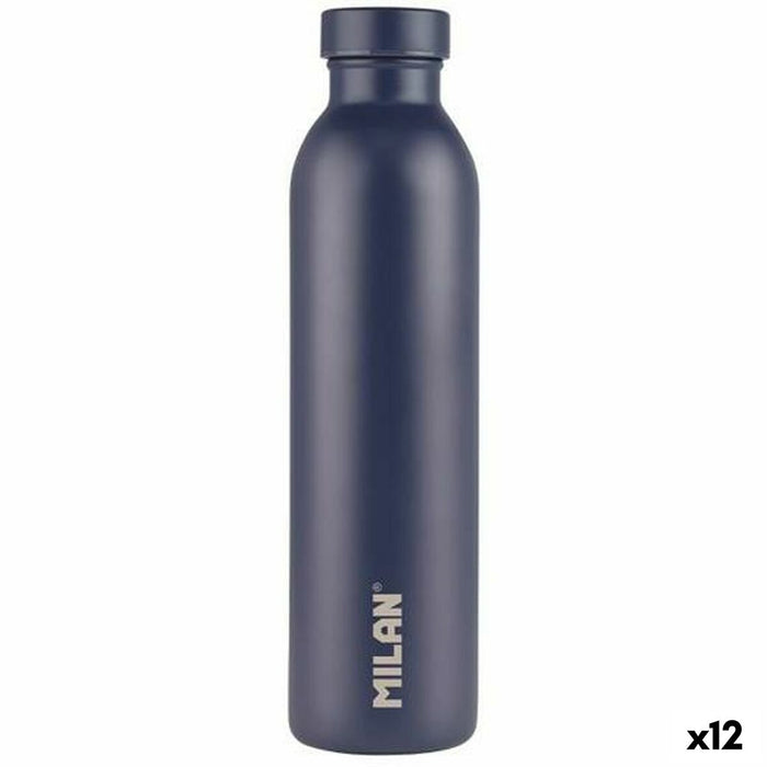 Thermal Bottle Milan Navy Blue Stainless steel 591 ml